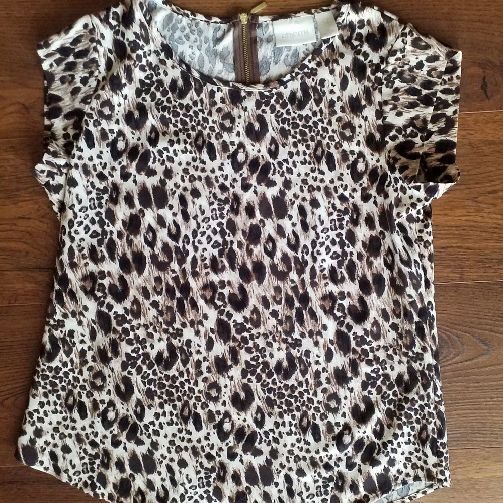 Chico's animal print shirt